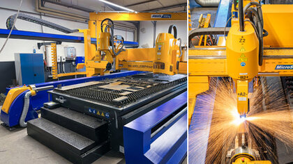 Enormer Technologiesprung durch leistungsstarke 3D-Plasmaschneidanlage von MicroStep