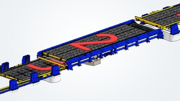 Reduced downtimes: Synchronous loading, processing and unloading