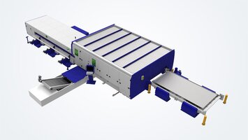 Kombinationslösung: Automatisiertes Blech-, Rohr- und Profilhandling