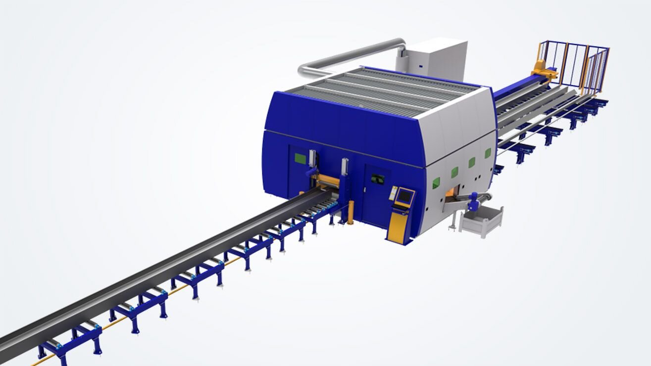 Automated handling of H, U and L beams