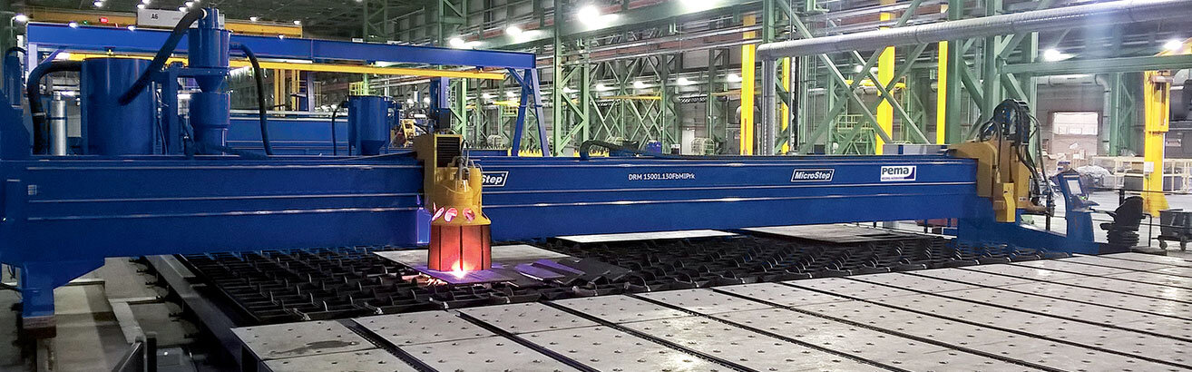 Canadian shipyard builds with plasma cutting system for panel processing from MicroStep